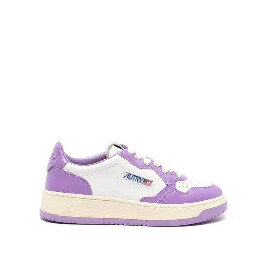 Autry Purple Leather Low Top Sneakers lila