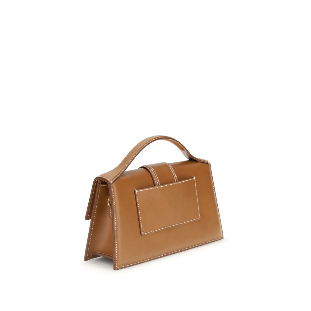 Jacquemus Brown Calf Leather Bos Taurus Handbag Curated Luxury Accessories by Orvyn