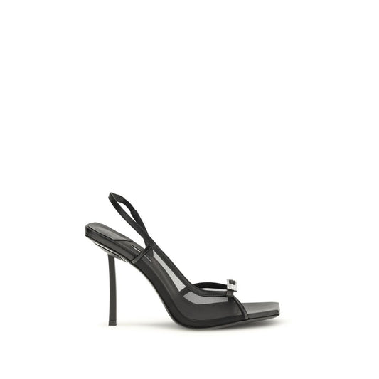 LE SILLA Black Vittoria Mesh Sandals schwarz