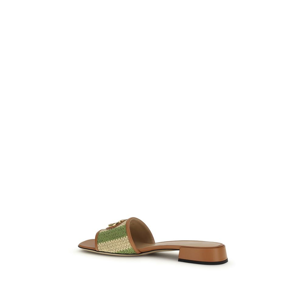 Valentino Garavani Multicolor Viscose Sandals Curated Luxury Accessories by Orvyn