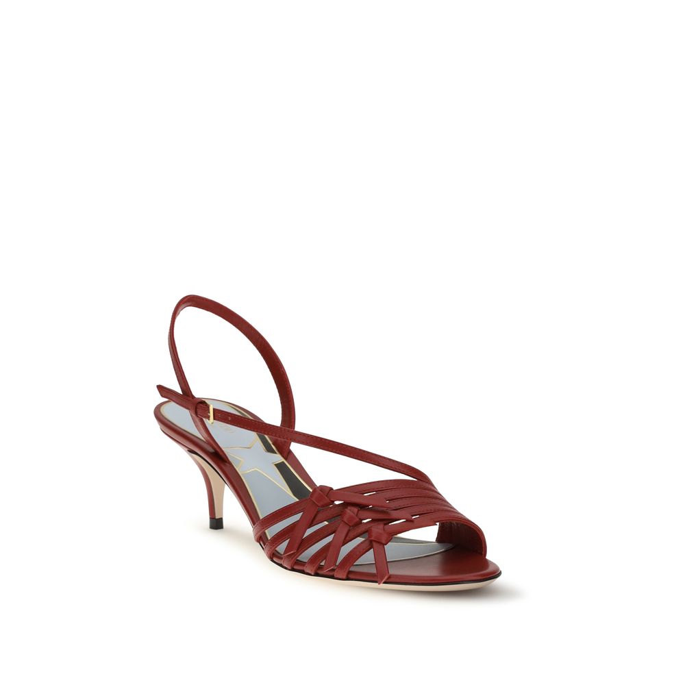 Valentino Garavani Multicolor Goatskin Strap-On Sandals Curated Luxury Accessories by Orvyn