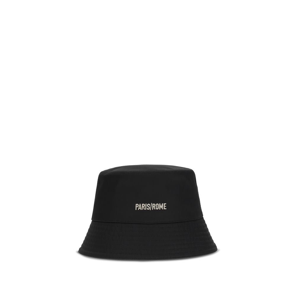 Valentino Garavani Black Cotton Bucket Hat Curated Luxury Accessories by Orvyn