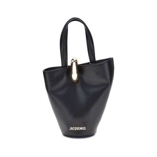discover authentic Jacquemus Black Calf Leather Bos Taurus Backet Bag curated by Orvyn luxury accessories