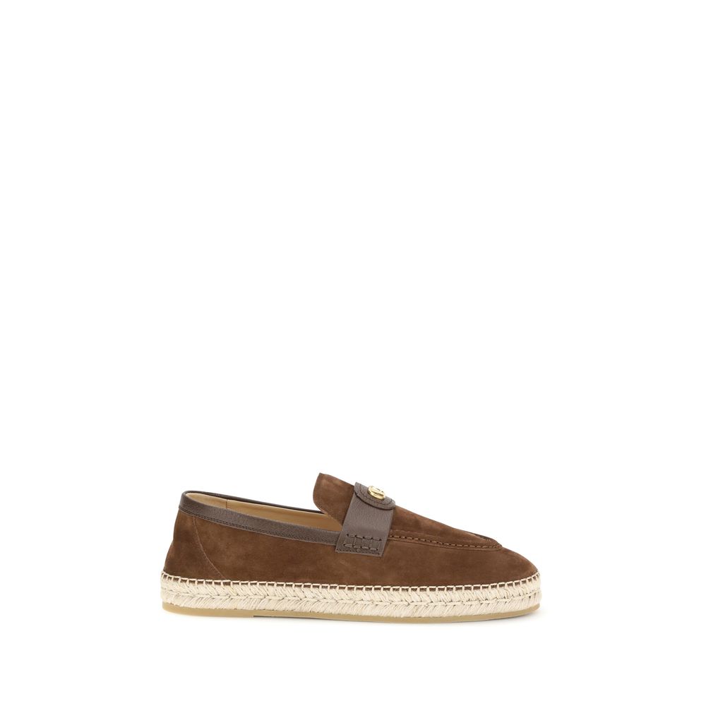 Valentino Garavani Brown Suede Espadrilles braun