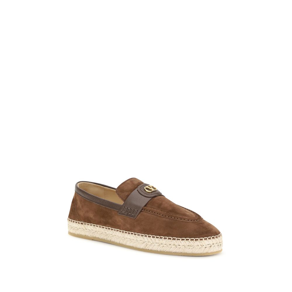 Valentino Garavani Brown Suede Espadrilles braun