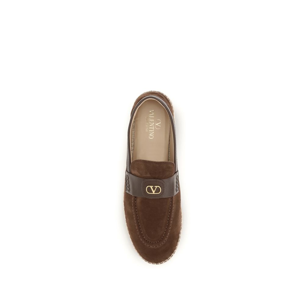 Valentino Garavani Brown Suede Espadrilles braun