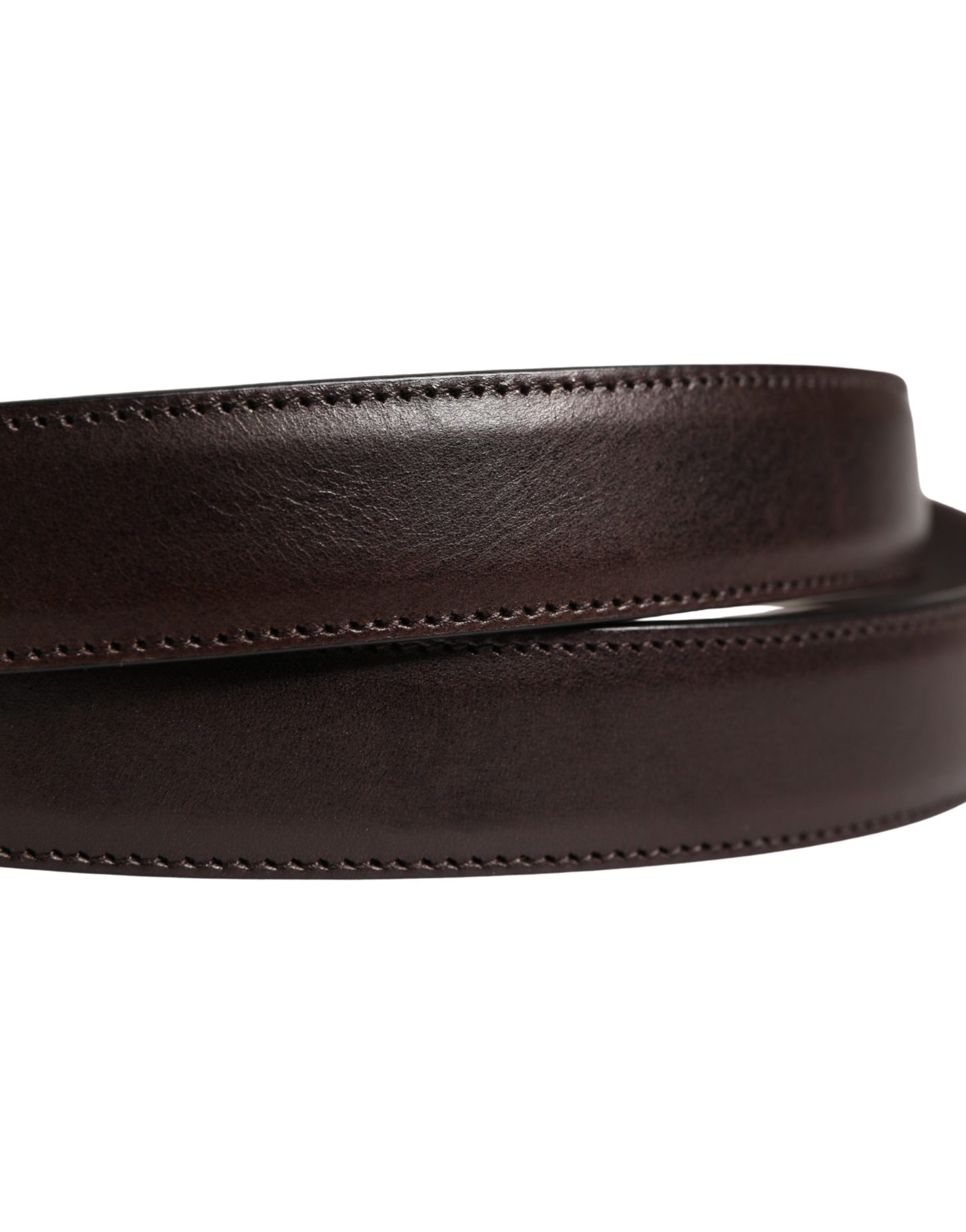 Dolce & Gabbana Men Brown Classic Leather Metal Buckle Belt Curated Luxury Accessories by Orvyn