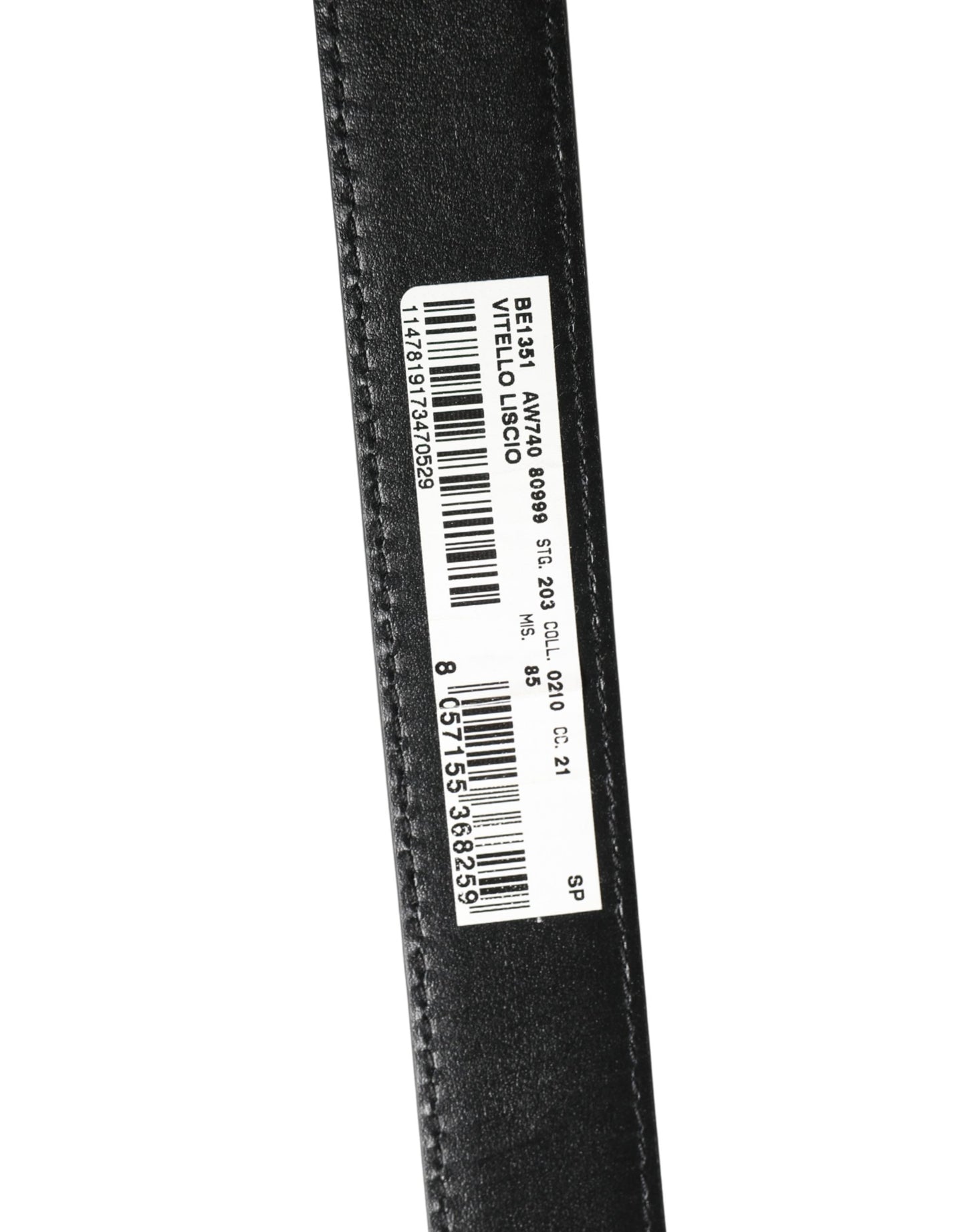 Dolce & Gabbana Men Black Classic Leather Metal Buckle Belt Curated Luxury Accessories by Orvyn