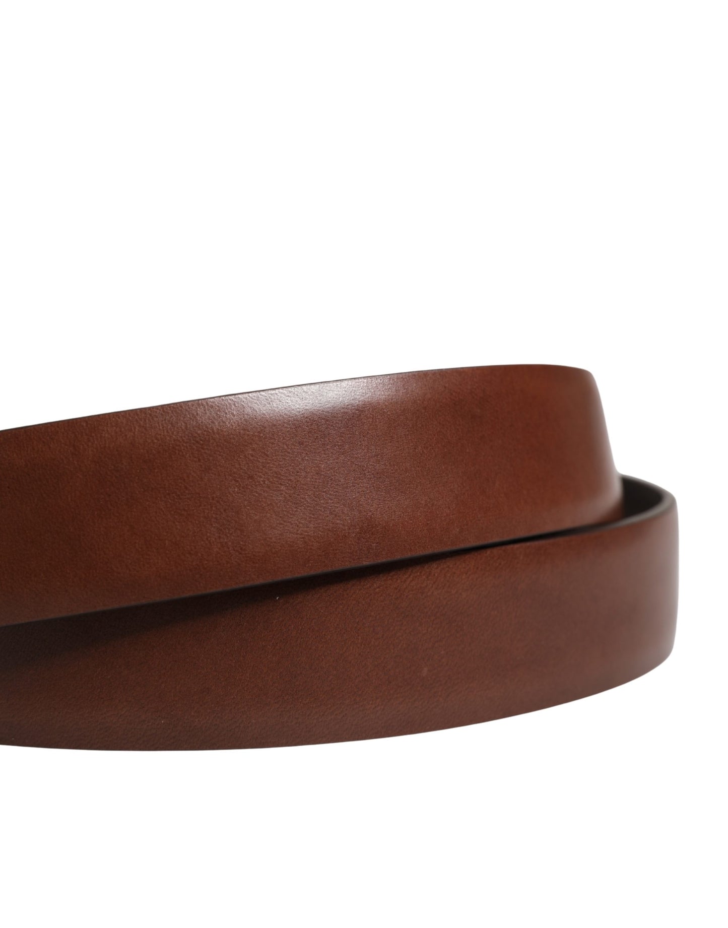 Dolce & Gabbana Men Brown Classic Leather Metal Buckle Belt Curated Luxury Accessories by Orvyn