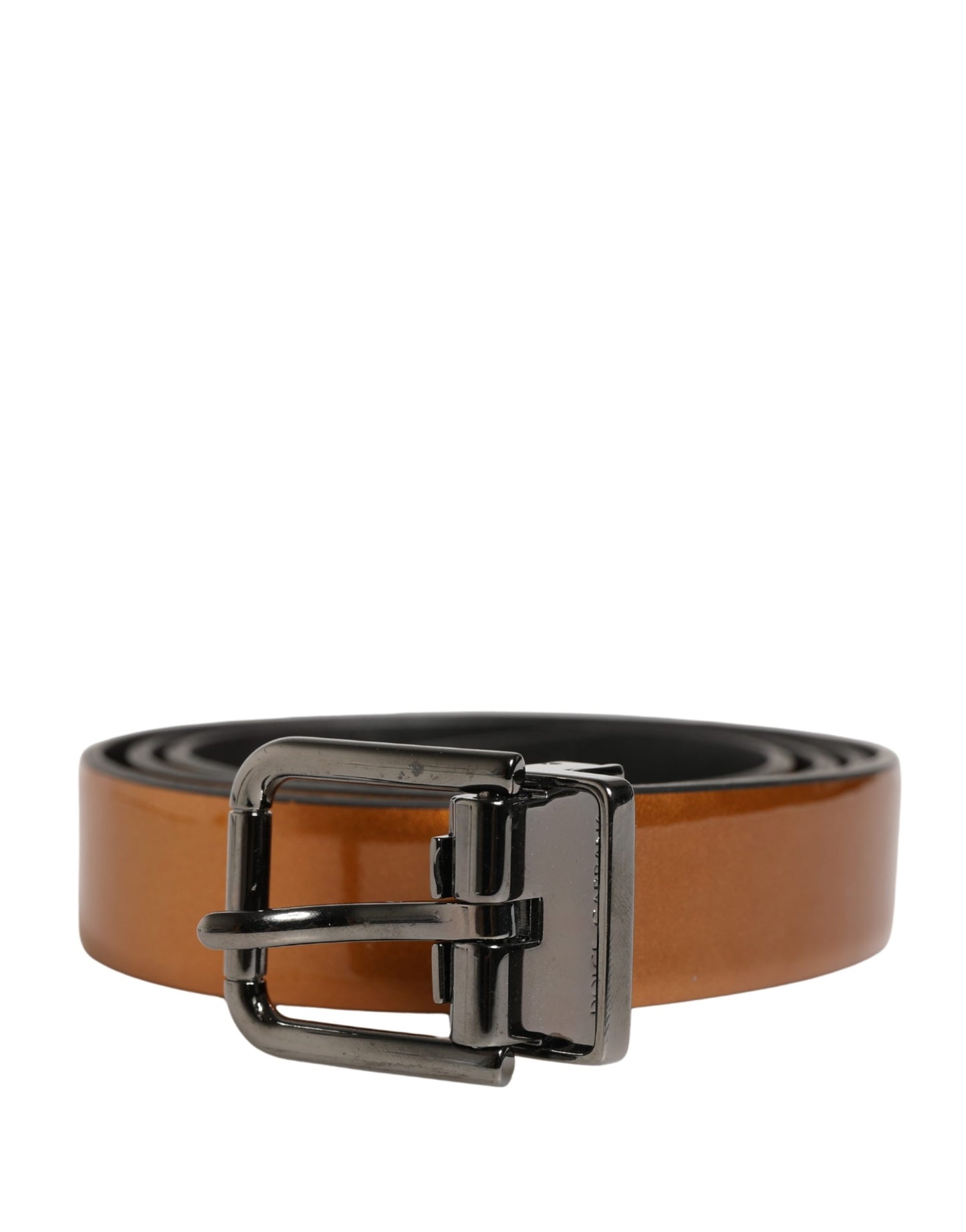 Dolce & Gabbana Men Brown Classic Leather Metal Buckle Belt Curated Luxury Accessories by Orvyn