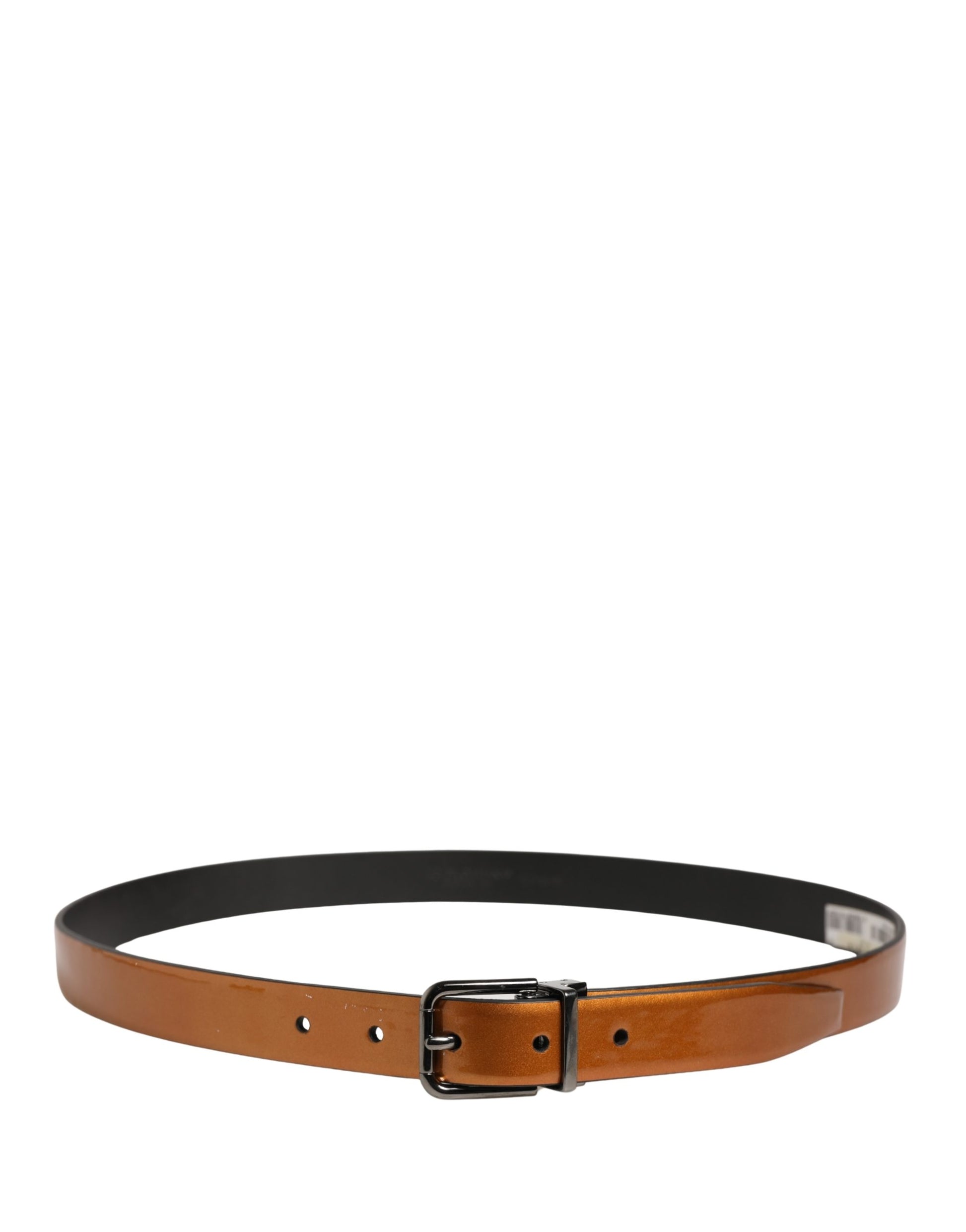 Dolce & Gabbana Men Brown Classic Leather Metal Buckle Belt Curated Luxury Accessories by Orvyn