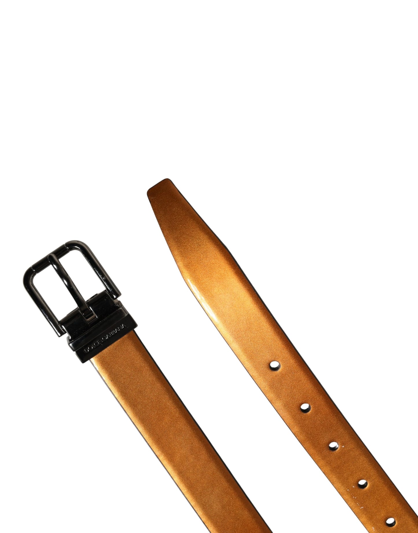 Dolce & Gabbana Men Brown Classic Leather Metal Buckle Belt Curated Luxury Accessories by Orvyn