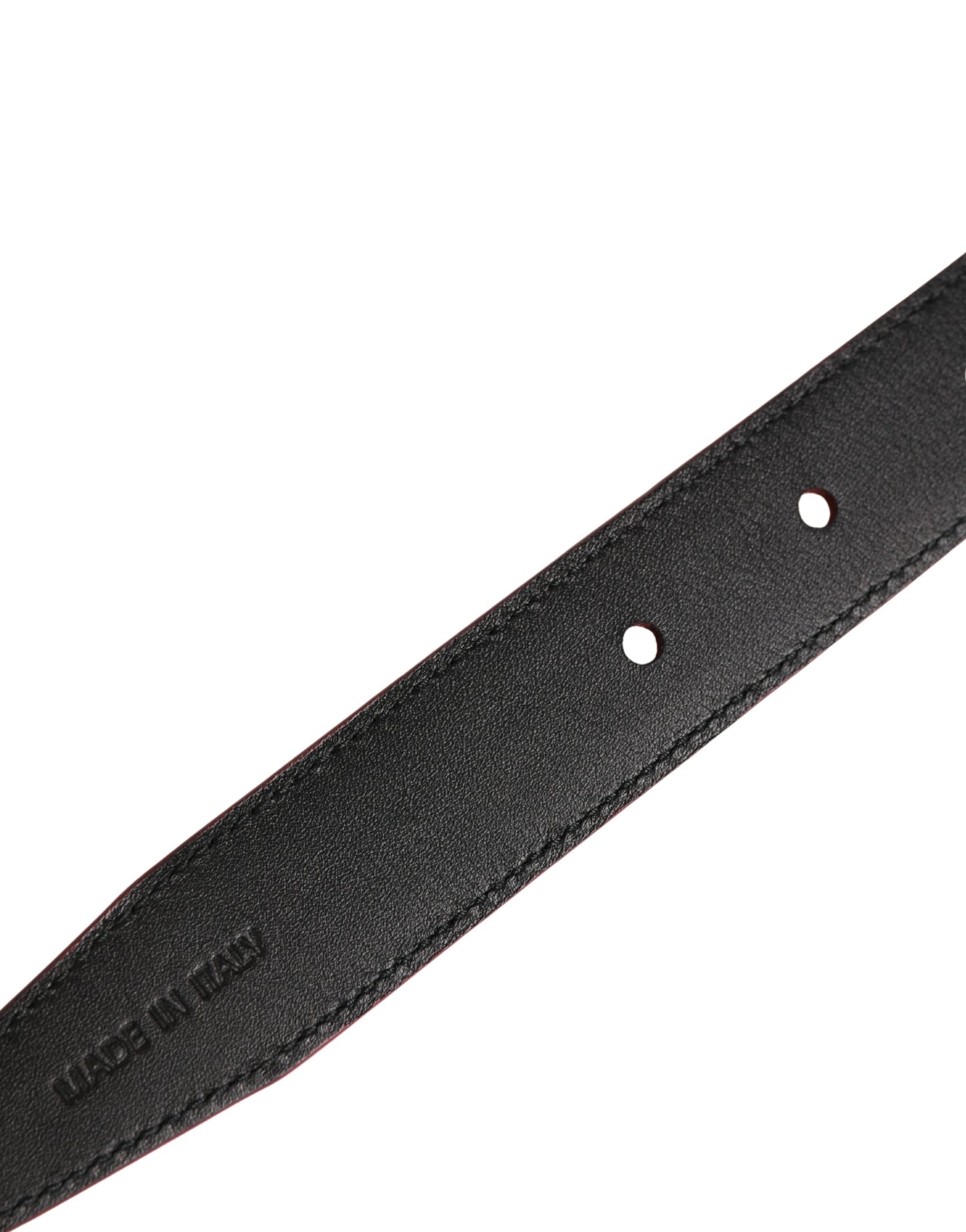Dolce & Gabbana Men Pink Classic Leather Metal Buckle Belt Curated Luxury Accessories by Orvyn