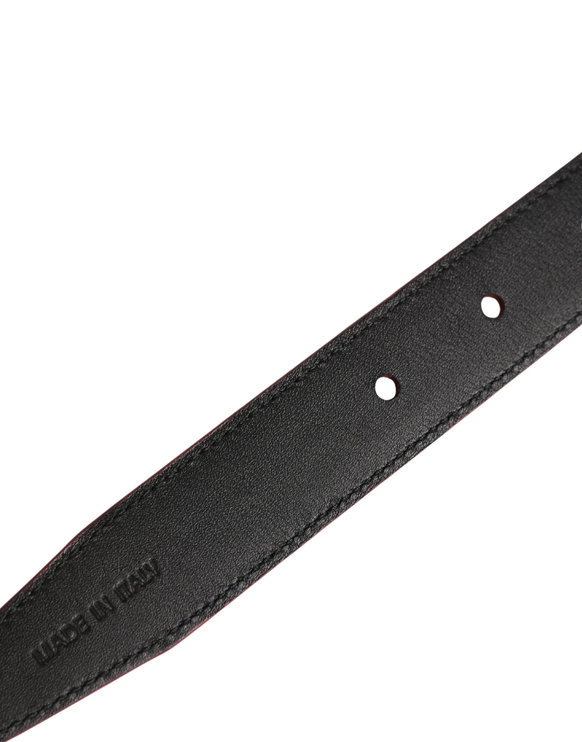 Dolce & Gabbana Men Pink Classic Leather Metal Buckle Belt Curated Luxury Accessories by Orvyn
