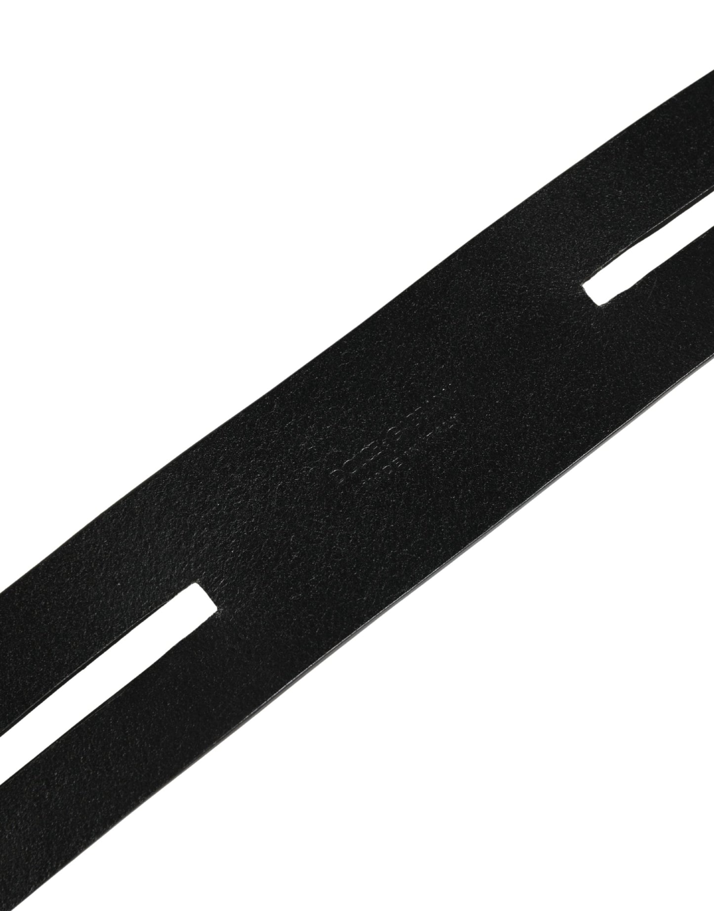 Dolce & Gabbana Black Double Strap Leather Silver Buckle Belt Curated Luxury Accessories by Orvyn