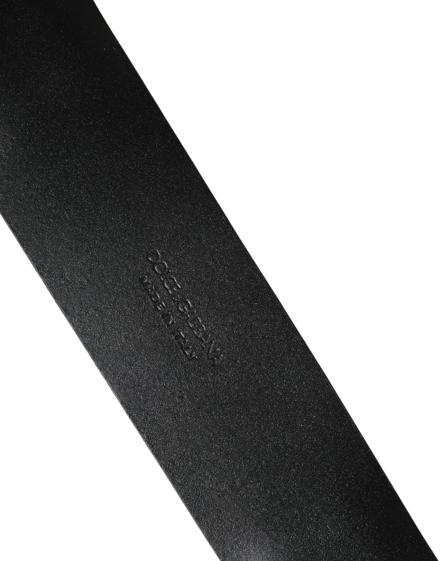 Dolce & Gabbana Men Black Classic Leather Metal Buckle Belt Curated Luxury Accessories by Orvyn