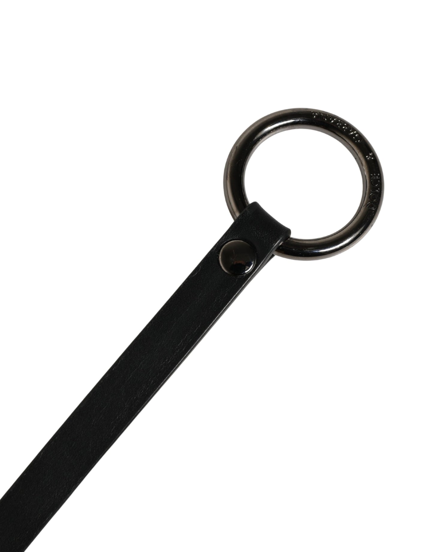 Dolce & Gabbana Men Black Calfskin Leather Metal Buckle Belt Curated Luxury Accessories by Orvyn