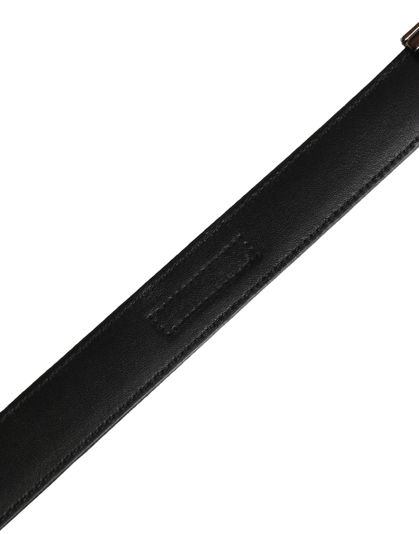 Dolce & Gabbana Men Black Classic Viscose Metal Buckle Belt Curated Luxury Accessories by Orvyn