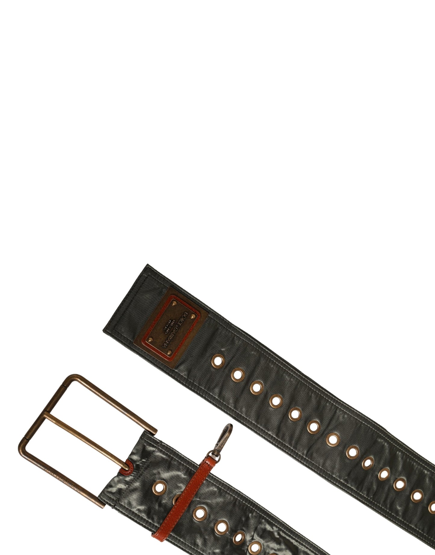Dolce & Gabbana Men Black Wide Leather DG Metal Buckle Belt Curated Luxury Accessories by Orvyn