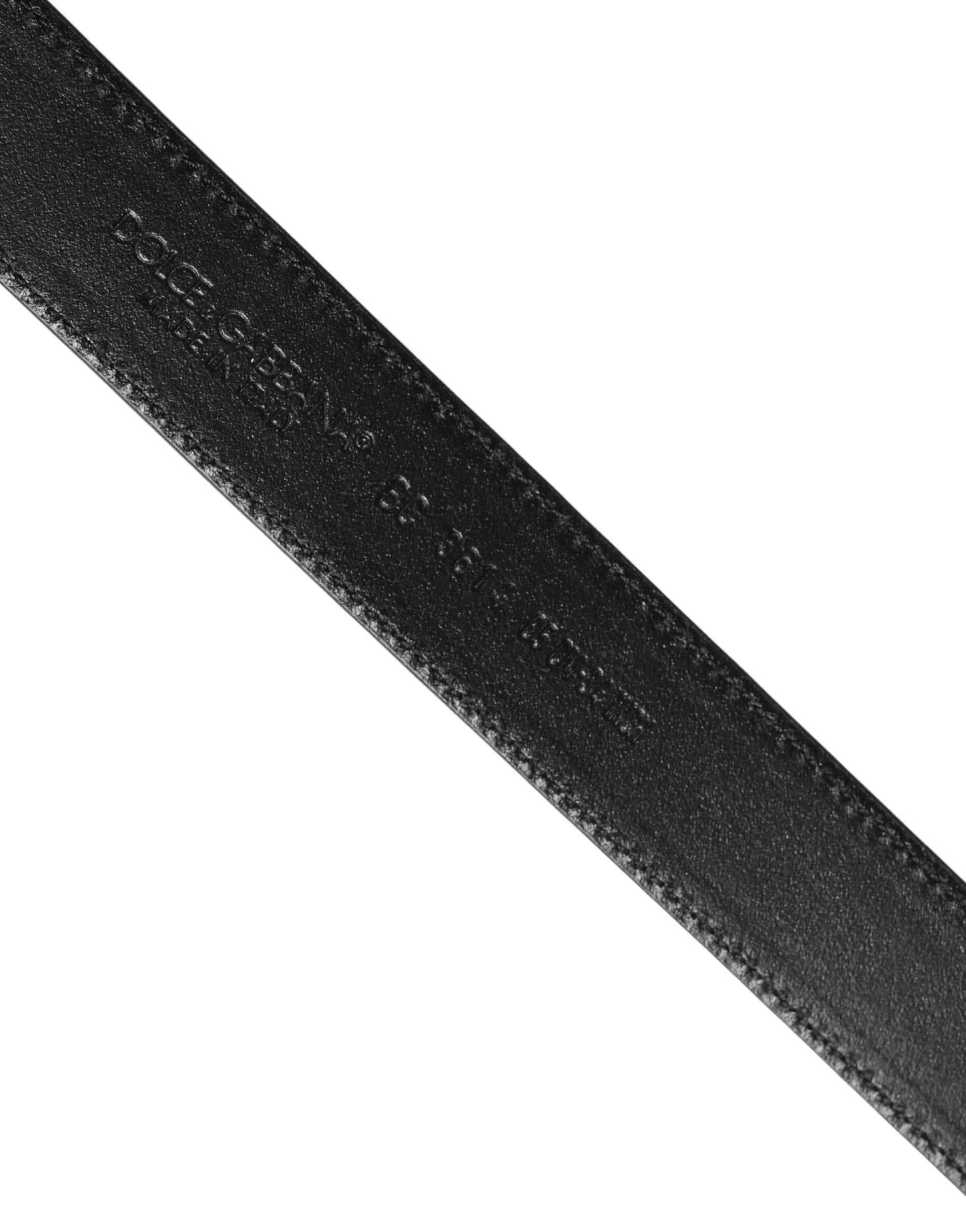 Dolce & Gabbana Men Brown Classic Leather Metal Buckle Belt Curated Luxury Accessories by Orvyn