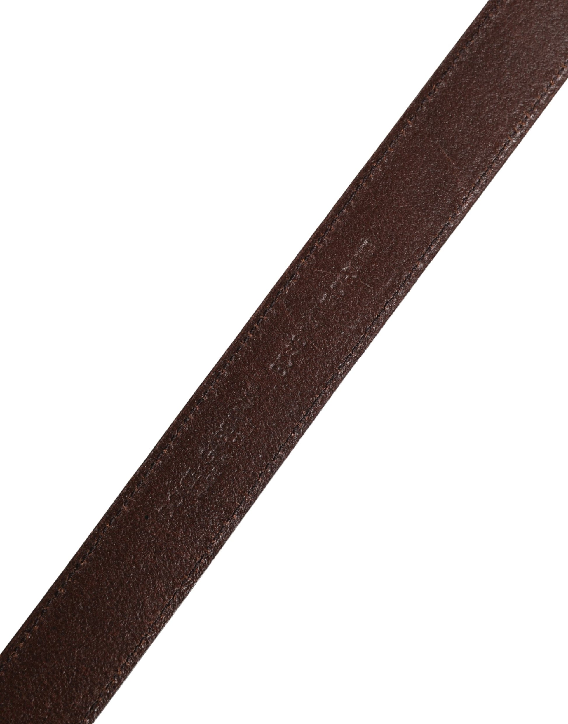 Dolce & Gabbana Men Brown Classic Leather Metal Buckle Belt Curated Luxury Accessories by Orvyn