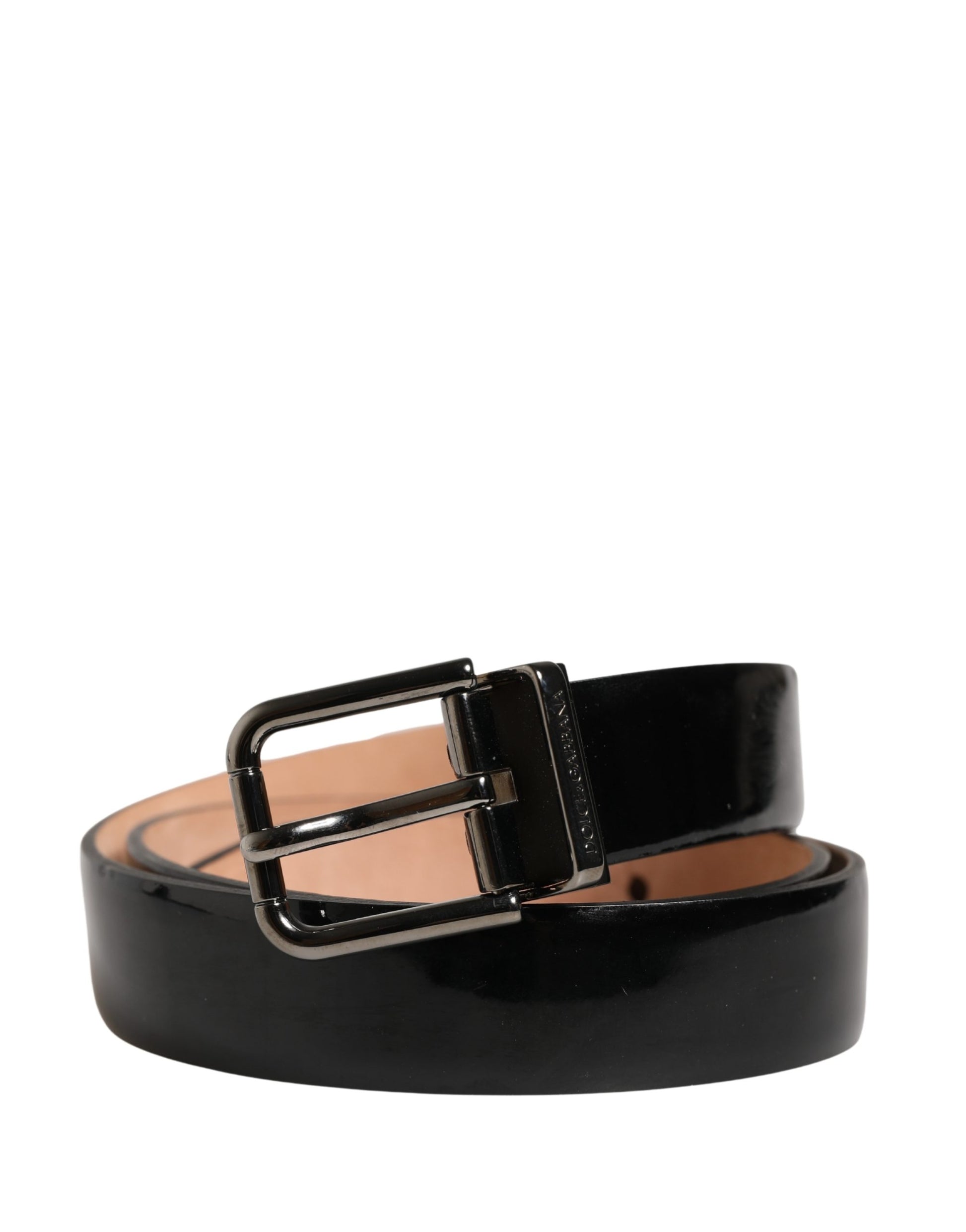 Dolce & Gabbana Men Black Classic Leather Metal Buckle Belt Curated Luxury Accessories by Orvyn