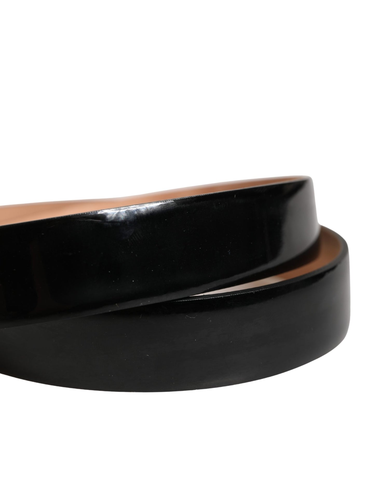 Dolce & Gabbana Men Black Classic Leather Metal Buckle Belt Curated Luxury Accessories by Orvyn