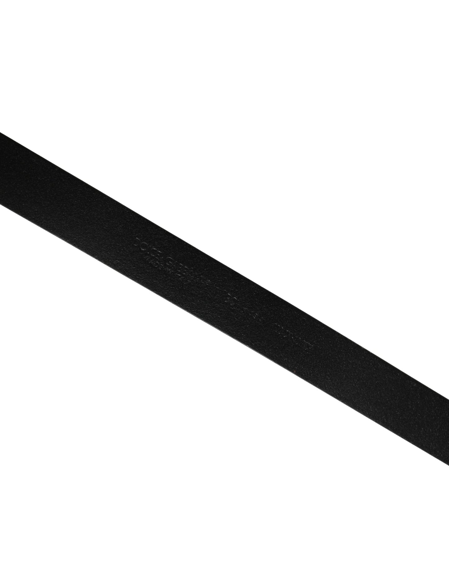 Dolce & Gabbana Men Black Classic Leather Metal Buckle Belt Curated Luxury Accessories by Orvyn
