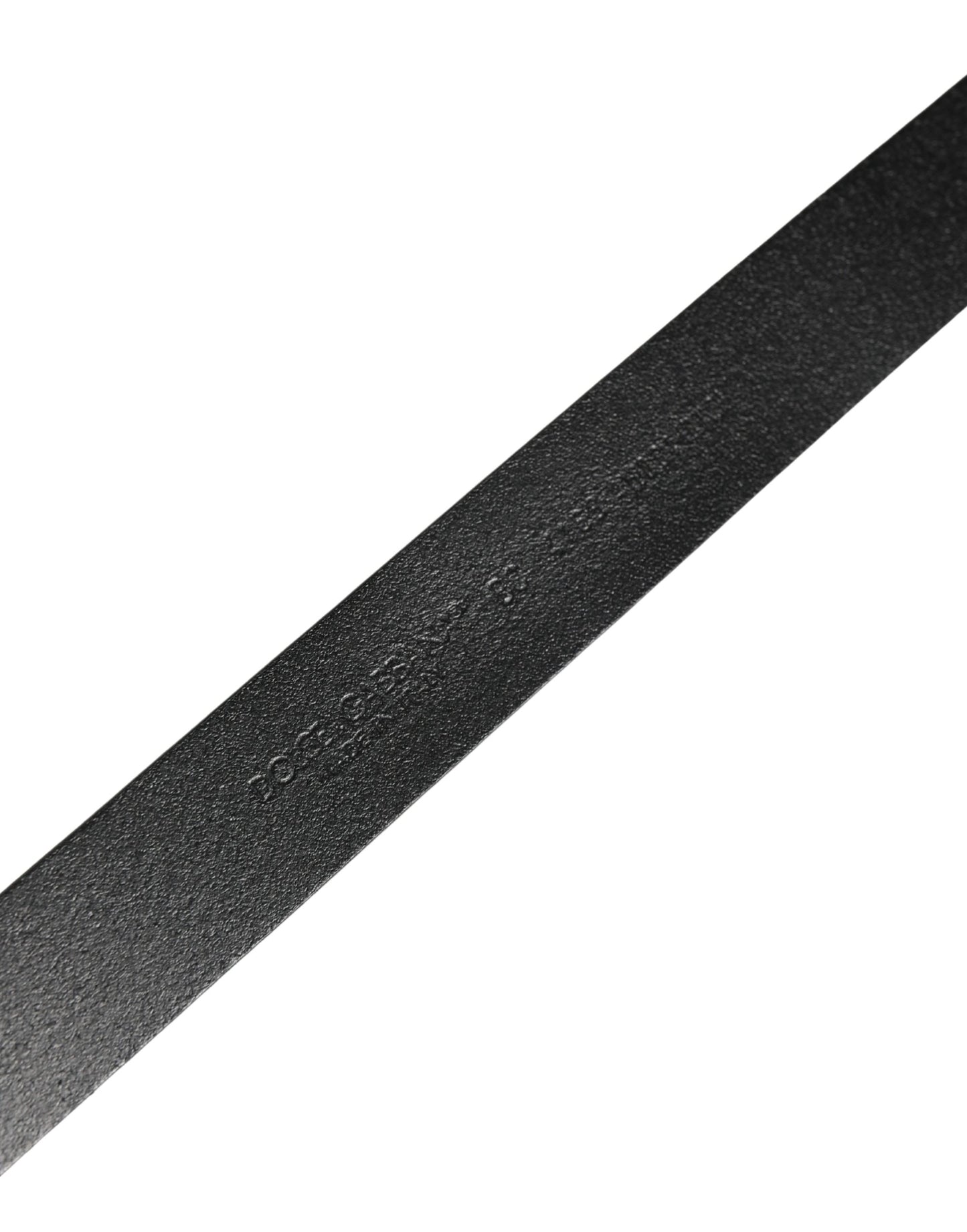 Dolce & Gabbana Men Black Classic Leather Logo Buckle Belt Curated Luxury Accessories by Orvyn