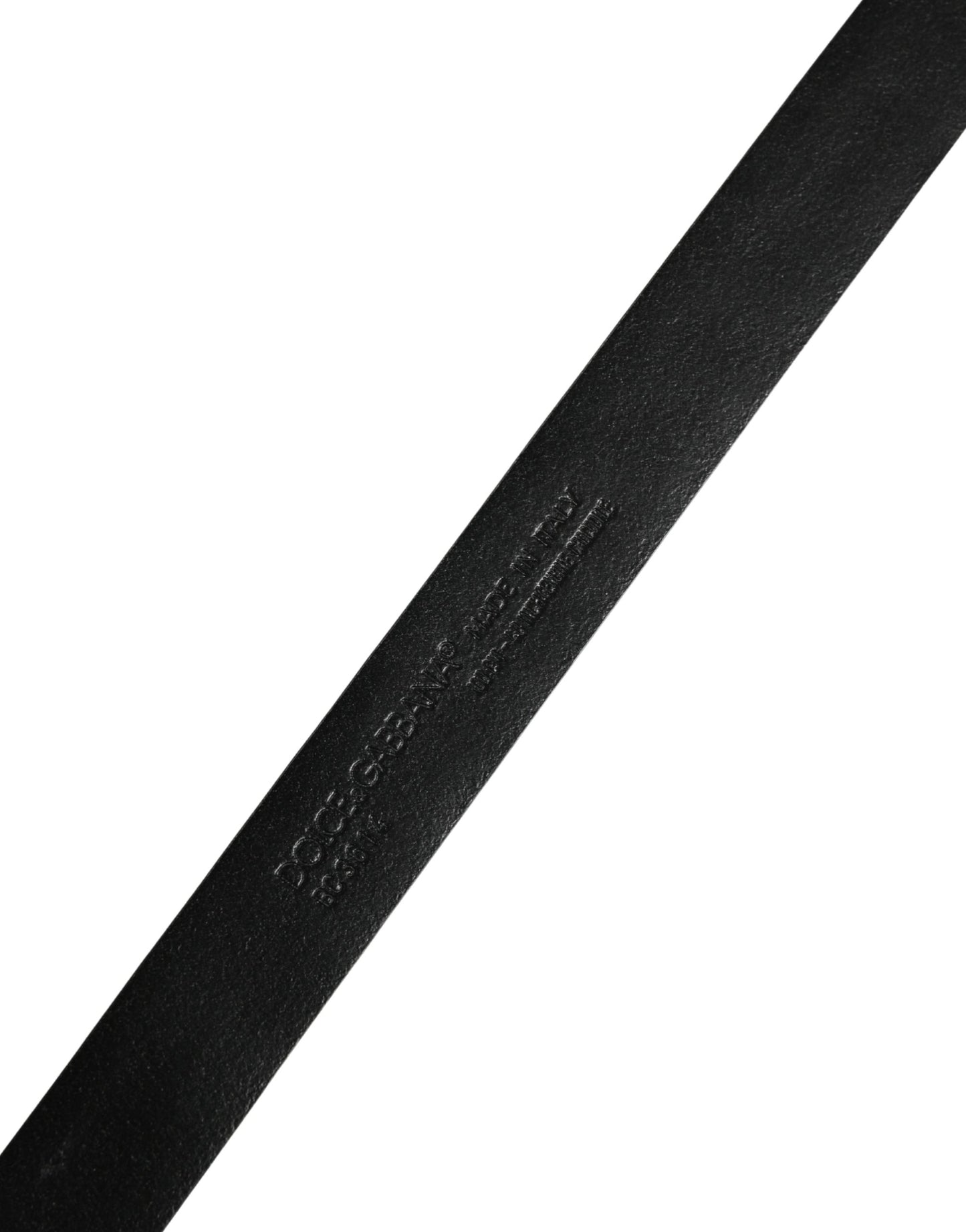 Dolce & Gabbana Men Black Exotic Leather Metal Buckle Belt Curated Luxury Accessories by Orvyn