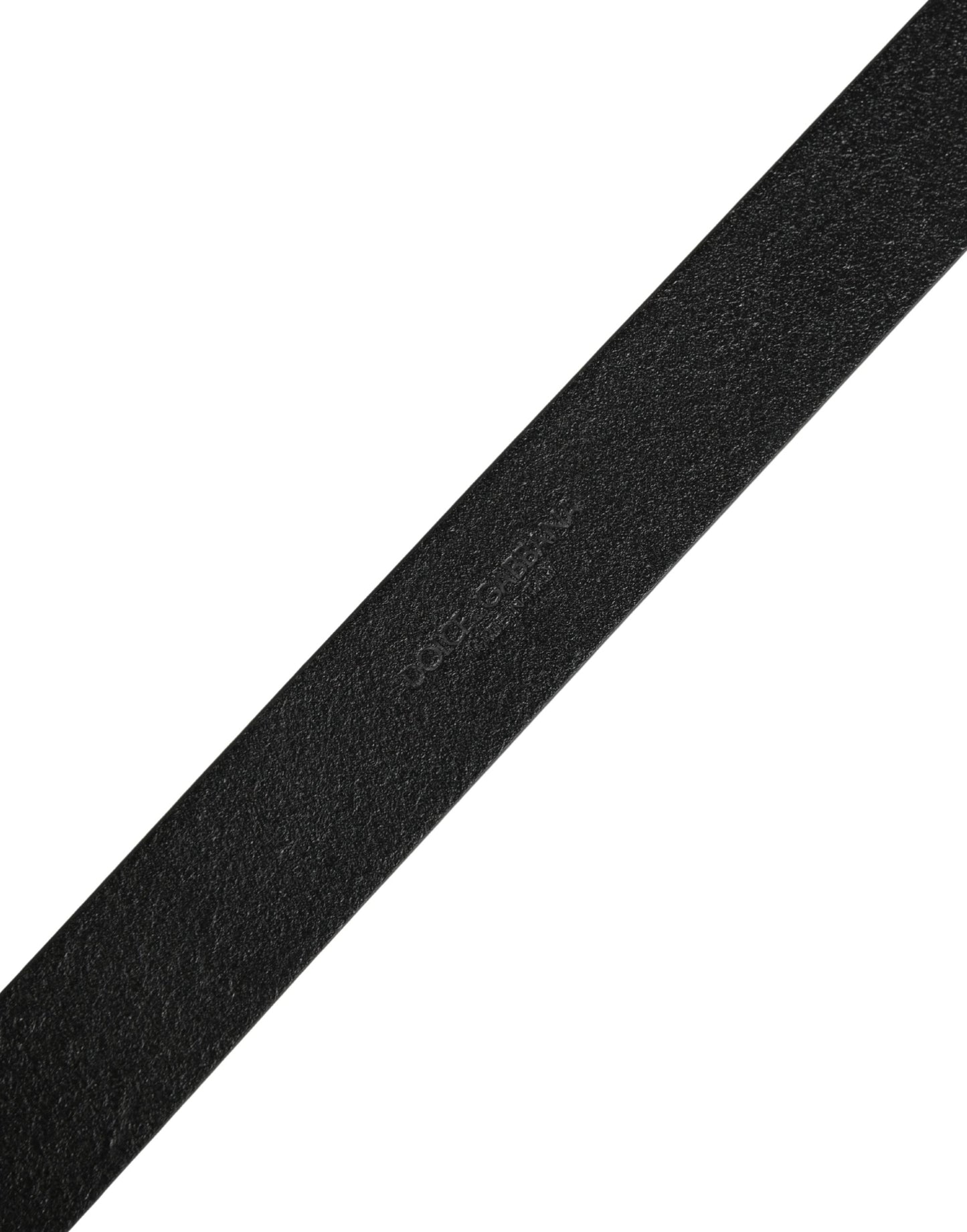 Dolce & Gabbana Men Black Calf Leather Metal Buckle Belt Curated Luxury Accessories by Orvyn