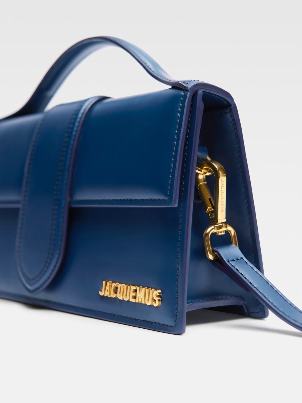 Jacquemus Dark NavyLeather Le Grand Bambino Handbag Curated Luxury Accessories by Orvyn