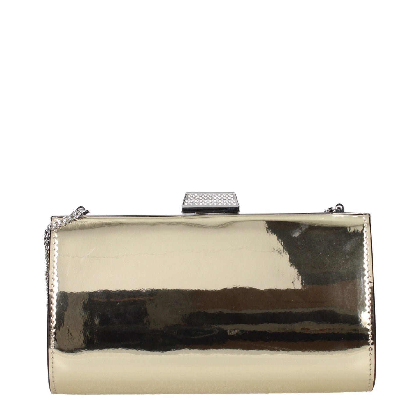 Jimmy Choo Gold Leather Clutch Bag Curated Luxury Accessories by Orvyn