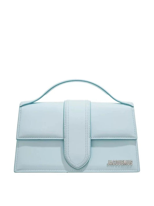 Jacquemus Pale blue Leather Le Grand Bambino Handbag Curated Luxury Accessories by Orvyn