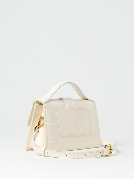 Jacquemus Ivory Cocco Le Grand Bambino Handbag Bags weiss
