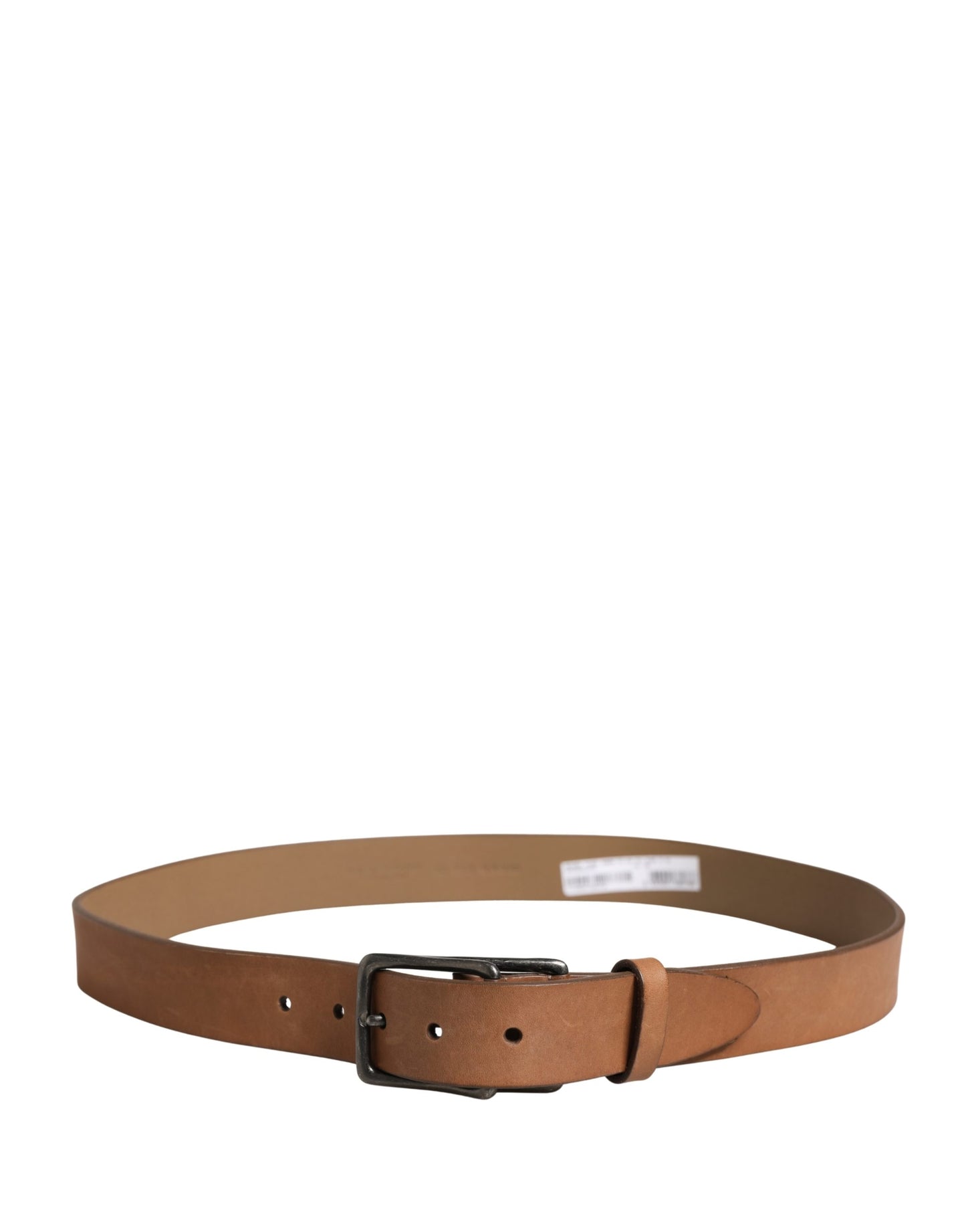 Dolce & Gabbana Men Brown Leather Classic Metal Buckle Belt Curated Luxury Accessories by Orvyn