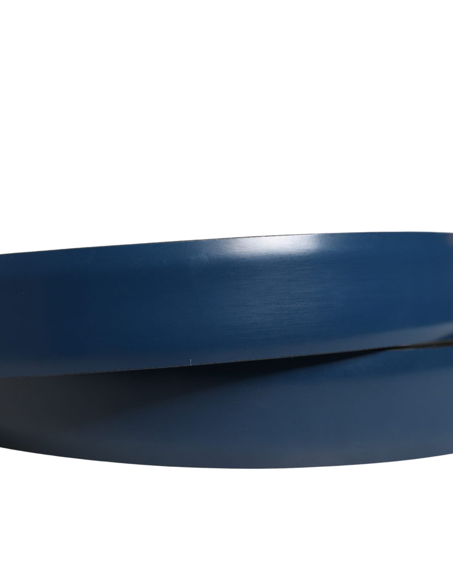 Dolce & Gabbana Men Blue Classic Leather Metal Buckle Belt Curated Luxury Accessories by Orvyn
