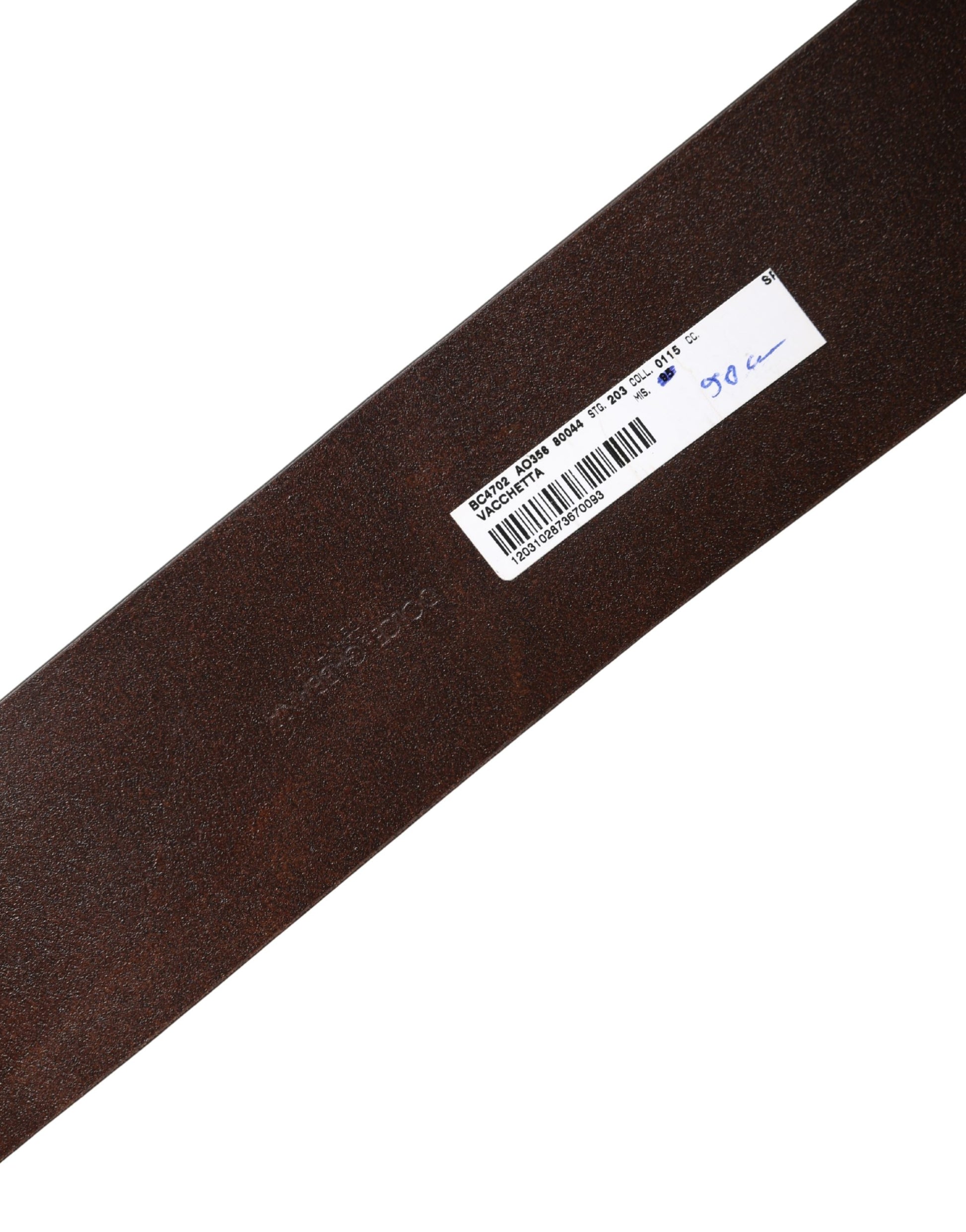 Dolce & Gabbana Brown Leather Wide Waist Metal Round Belt Curated Luxury Accessories by Orvyn