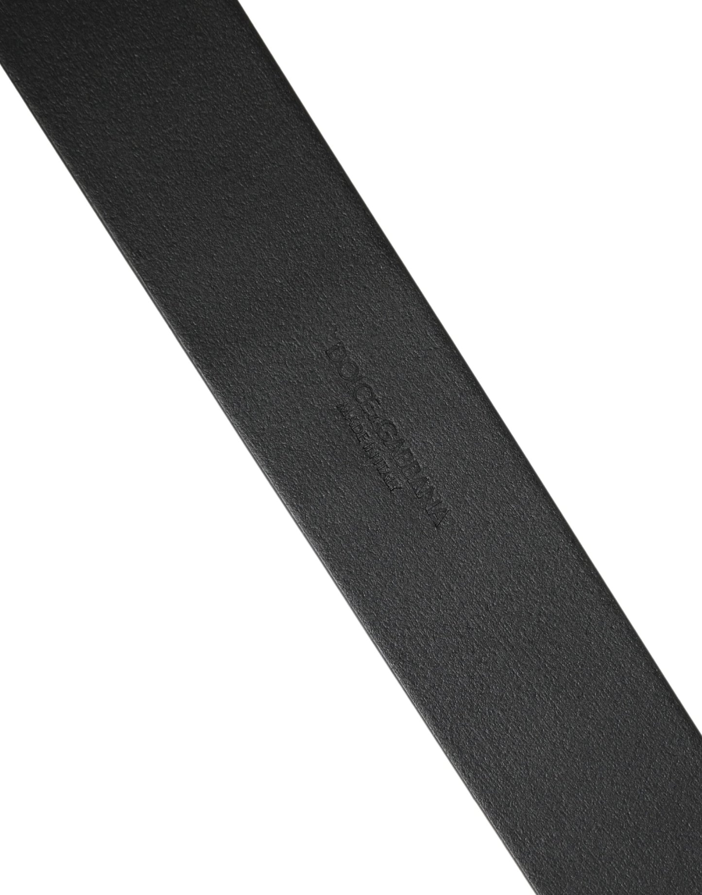 Dolce & Gabbana Men Black Classic Leather Metal Buckle Belt Curated Luxury Accessories by Orvyn