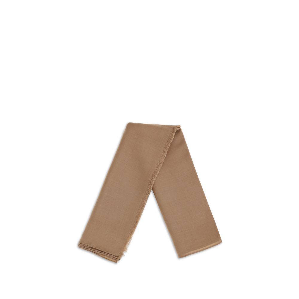 Max Mara Beige Silk Scarf Curated Luxury Accessories by Orvyn