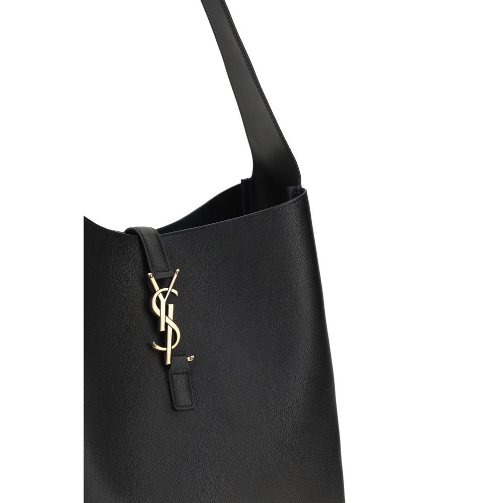Saint Laurent Black 'Le 5 à 7' Shoulder Bag Curated Luxury Accessories by Orvyn