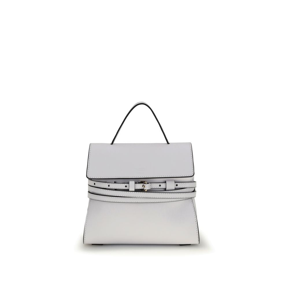Moschino White Calf Leather Bos Taurus Handbag Curated Luxury Accessories by Orvyn