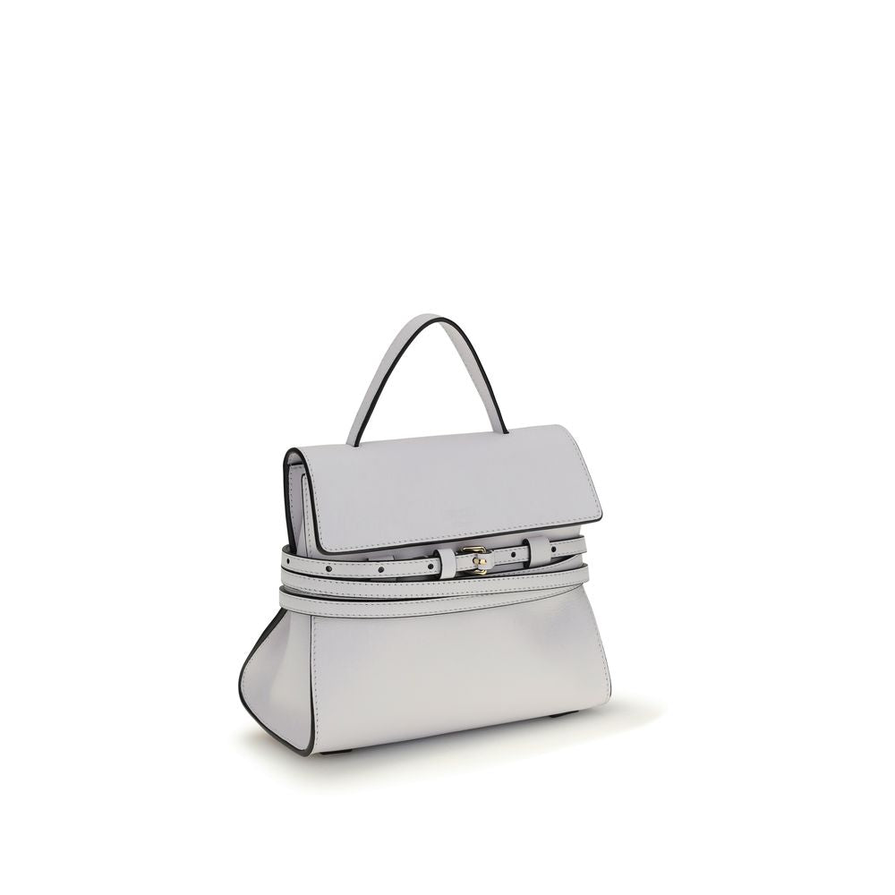 Moschino White Calf Leather Bos Taurus Handbag Curated Luxury Accessories by Orvyn