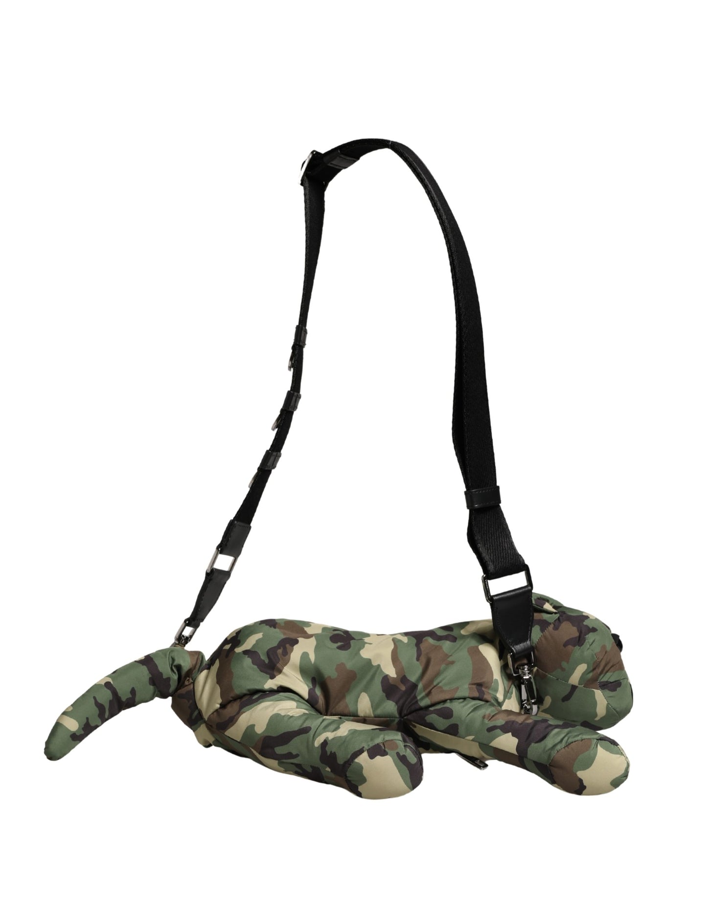 Dolce & Gabbana Multicolor Camouflage Animal Silhouette Waist Borse Bag Curated Luxury Accessories by Orvyn