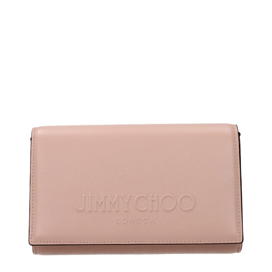 Jimmy Choo Avenue Pink Embossed Leather Crossbody Bag curated by orvyn luxury accessories
