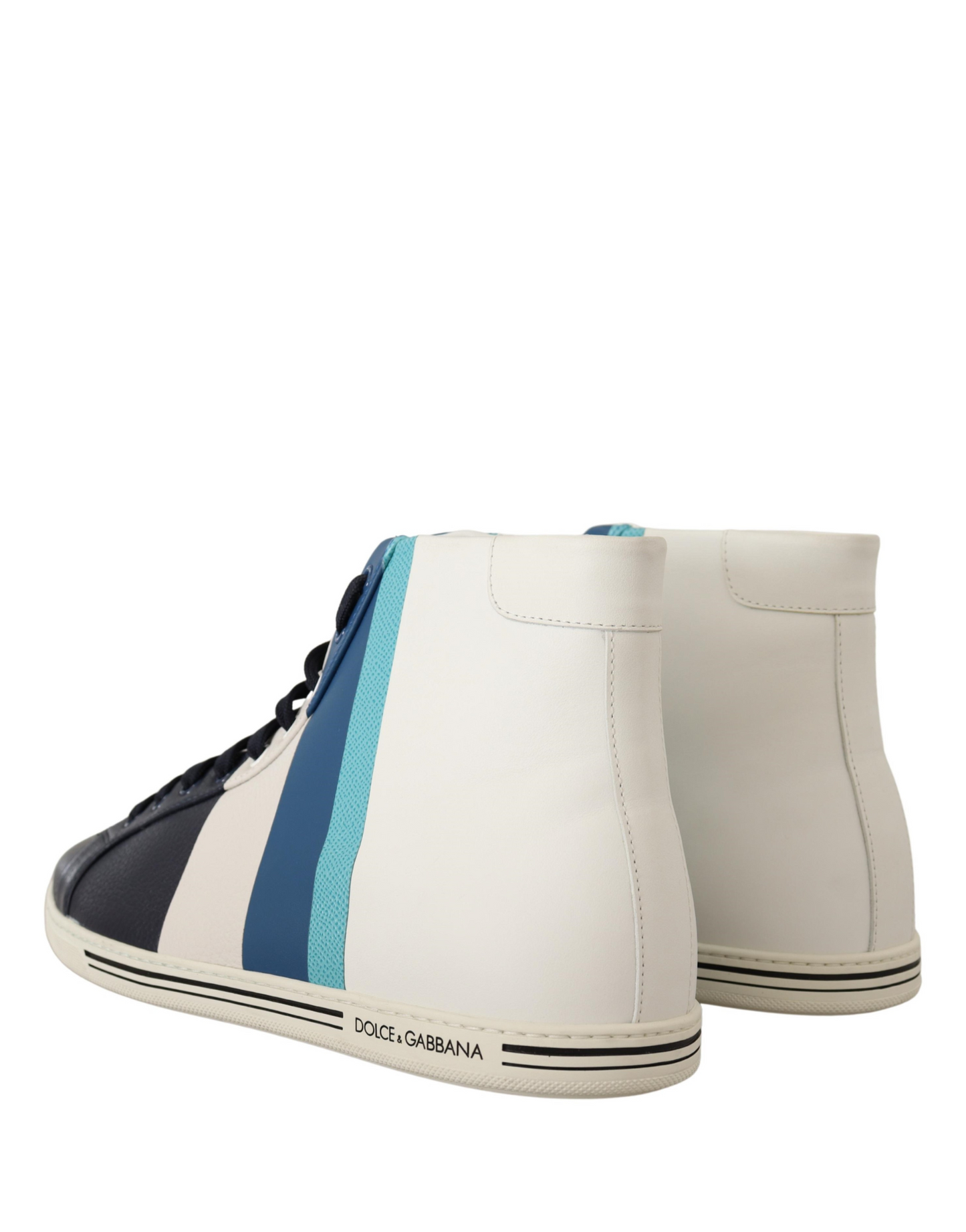 Dolce & Gabbana Multicolor Leather Mid Top Sneakers Shoes Curated Luxury Accessories by Orvyn