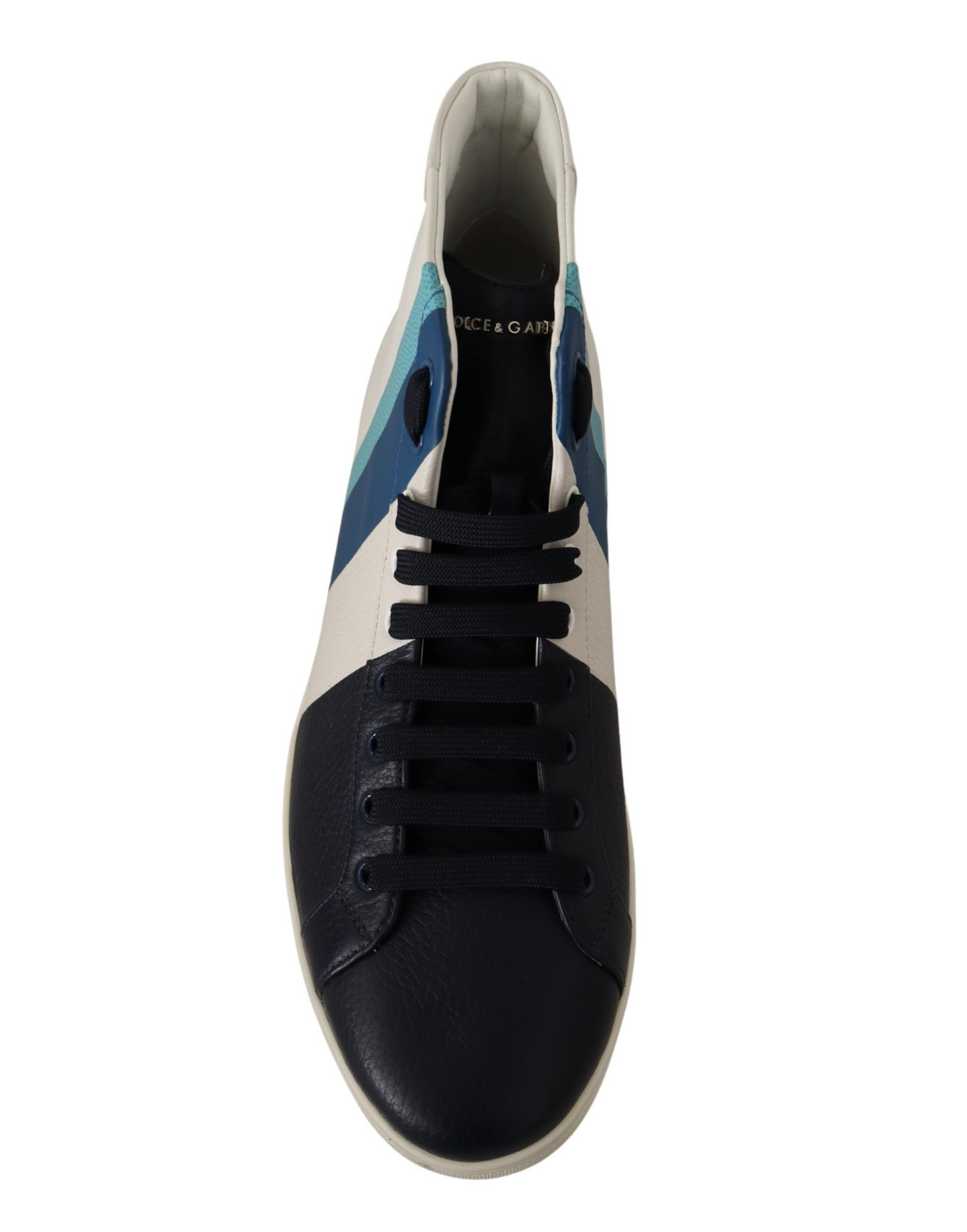 Dolce & Gabbana Multicolor Leather Mid Top Sneakers Shoes Curated Luxury Accessories by Orvyn