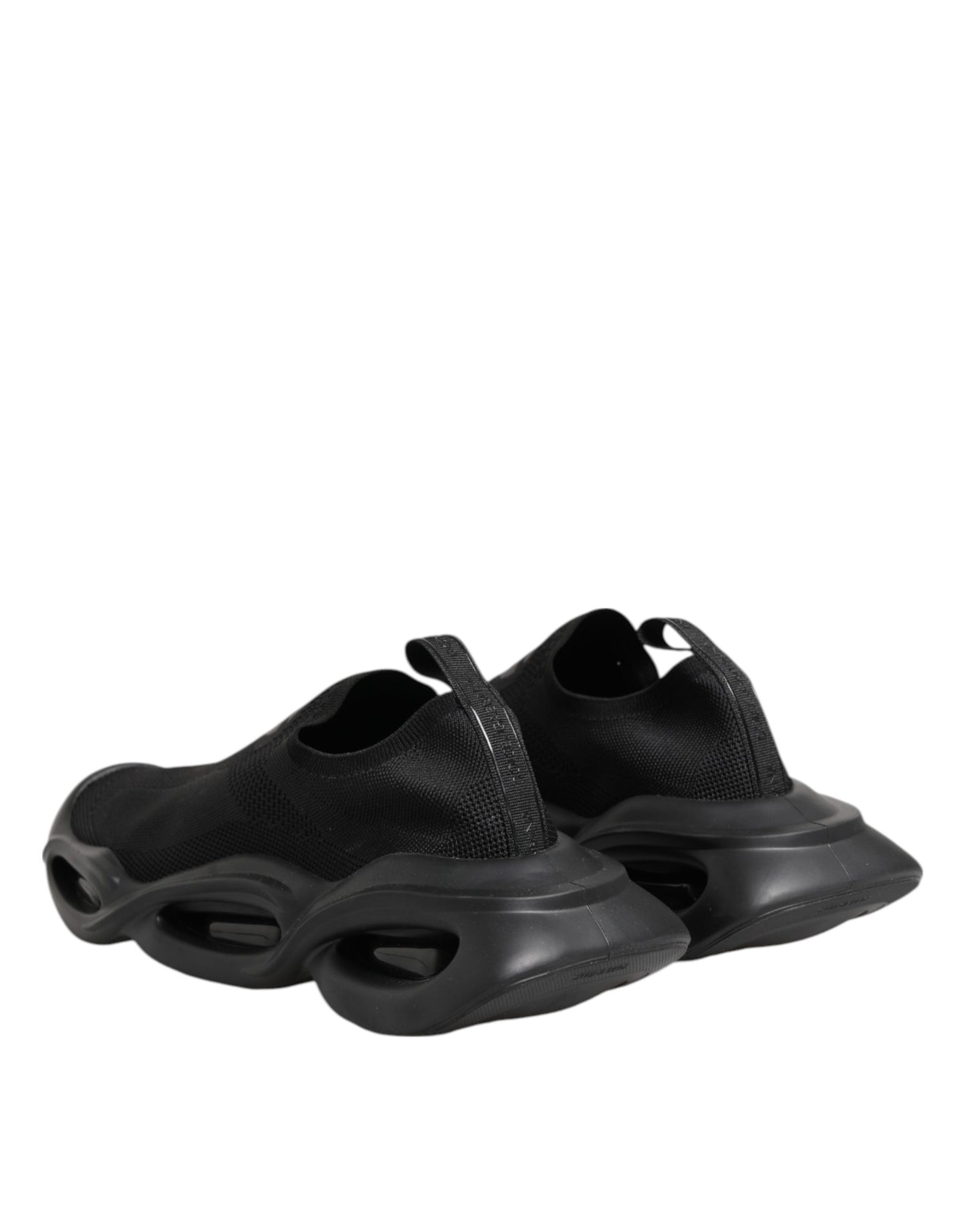 Dolce & Gabbana Black Slip On Wave Low Top Sneakers Shoes Curated Luxury Accessories by Orvyn