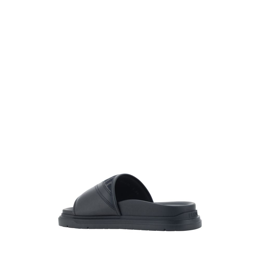 Fendi Gray Fabric Sandals Curated Luxury Accessories by Orvyn