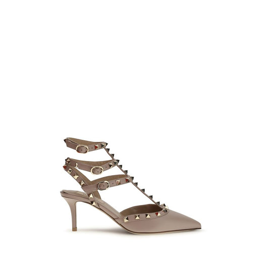 Valentino Garavani Multicolor Calf Leather Bos Taurus Mid Heel Pumps Curated Luxury Accessories by Orvyn